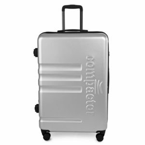 Cestovní kufr na kolečkách Compactor Luna XL, včetně ruční pumpy, váhy, TSA zámek, 53, 5x31x80 cm, stříbrný obraz