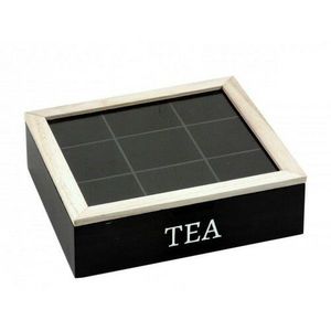 Box na čajové sáčky, černá obraz
