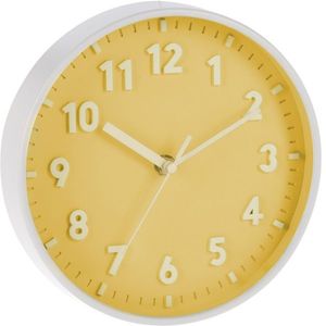 Nástěnné hodiny Silvia žlutá, 20 cm obraz