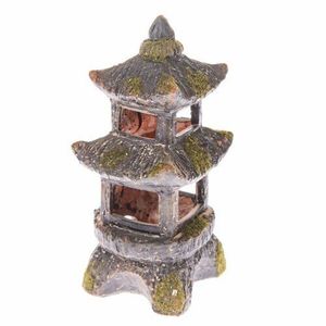 Keramický svícen na čajovou svíčku Pagoda, 9, 5 x 19, 5 x 9 cm obraz