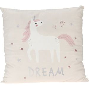 Dětský polštář Unicorn dream bílá, 40 x 40 cm obraz