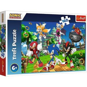 Trefl Puzzle Sonic a jeho přátelé, 160 dílků obraz
