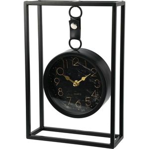 Kovové stolní hodiny Alamino černá, 20 x 7, 5 x 30 cm obraz