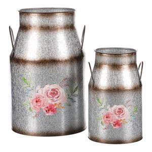 Váza keramická, stříbrná obraz