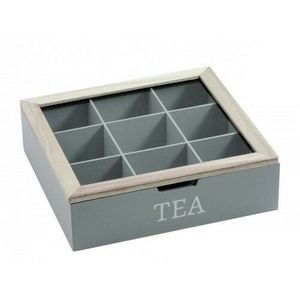 EH Box na čajové sáčky 24 x 24 x 7 cm, šedá obraz