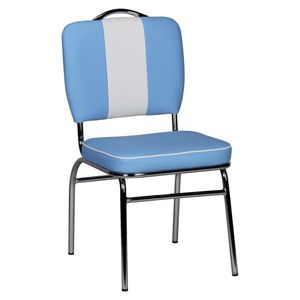 Retro Židle Elivis Modrá/bílá obraz