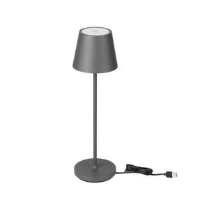 LED Stmívatelná dotyková dobíjecí stolní lampa LED/2W/5V 4400 mAh IP54 šedá obraz