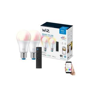 WiZ SADA 2x LED RGBW Stmívatelná žárovka A60 E27/8, 5W/230V 2200-6500K Wi-Fi+DO - WiZ obraz