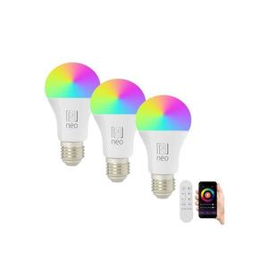 NEO LITE SMART sada 3x žárovka LED E27 9W RGB+CCT, stmívatelná, Wi-Fi, Beacon, DO, TUYA 07712CDO obraz