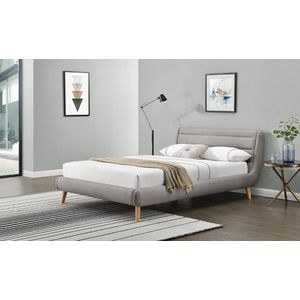 HALMAR Čalouněná postel Elanda 160x200 dvoulůžko - světle šedá obraz