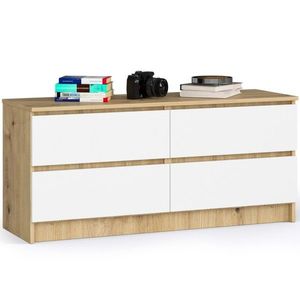 Ak furniture Komoda Kuba 120 cm bílá obraz