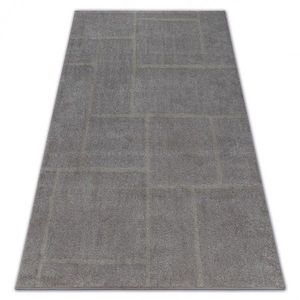 Dywany Lusczow Kusový koberec SOFT RECTANGLE béžovo-hnědý, velikost 140x190 obraz