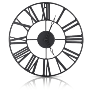 DekorStyle Nástěnné hodiny Vintage 36, 5 cm černé obraz