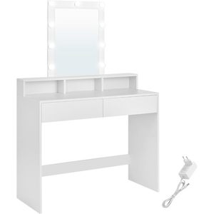 SONGMICS Toaletní stolek s osvětlením Vasagle Ora bílý obraz