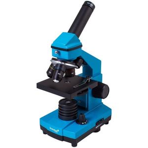 Mikroskop Levenhuk Rainbow PLUS, 2L, zvětšení 640 x, modrý obraz