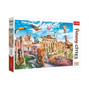Teddies Puzzle Legrační města, 1000 dílků, 683 x 480 mm obraz