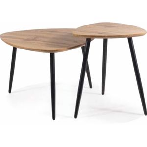 Kasvo TINA (TWIN) konferenční stolek dub artisan / černé nohy obraz