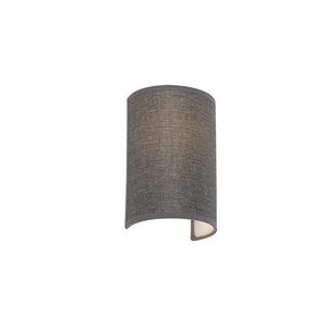 Moderní nástěnná lampa šedá - Simple Drum Jute obraz