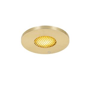 Moderní koupelnové vestavné bodové svítidlo zlaté IP54 - Shed Honey obraz