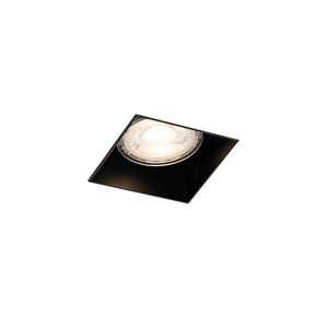 Moderní vestavné bodové svítidlo černé GU10 bez ozdobné lišty - Oneon obraz