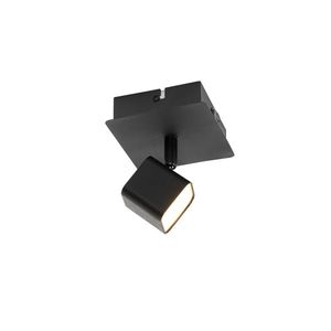 Moderní nástěnné svítidlo černé včetně LED s vypínačem - Nola obraz