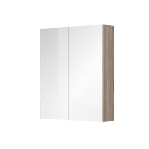 MEREO Aira, Ponte koupelnová galerka 60 cm, zrcadlová skříňka, dub Kronberg CN716GD obraz