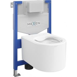 MEXEN/S WC předstěnová instalační sada Fenix XS-F s mísou WC Sofia, bílá 6803354XX00 obraz