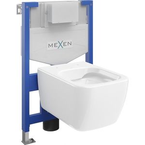 MEXEN/S WC předstěnová instalační sada Fenix XS-F s mísou WC Stella, bílá 6803368XX00 obraz