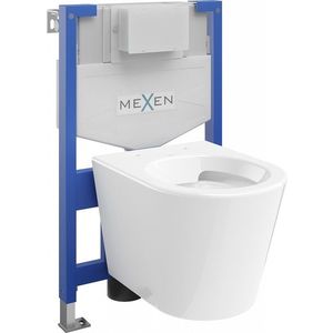 MEXEN/S WC předstěnová instalační sada Fenix XS-F s mísou WC Rico, bílá 6803372XX00 obraz