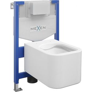 MEXEN/S WC předstěnová instalační sada Fenix XS-F s mísou WC Elis, bílá 6803391XX00 obraz