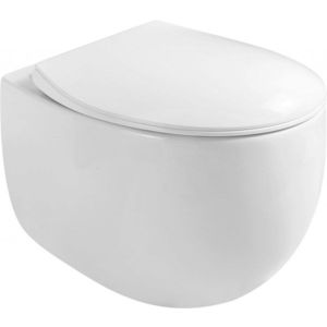 MEXEN Egg Závěsná WC mísa včetně sedátka s slow-slim, Duroplastu, bílá 30245000 obraz