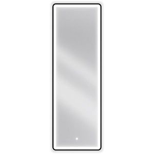 MEXEN Coro zrcadlo s osvětlením 50 x 150 cm, LED 6000K, černý rám 9817-050-150-611-70 obraz
