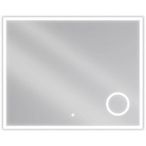 MEXEN Kala zrcadlo s osvětlením s kosmetickým zrcátkem 100 x 80 cm, LED 600 9820-100-080-611-00 obraz