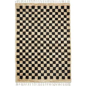 Černý/v přírodní barvě koberec 230x150 cm Hemp - Think Rugs obraz