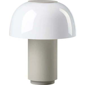 Šedá hliníková LED stmívatelná stolní lampa (výška 22 cm) Harvest – Zone obraz