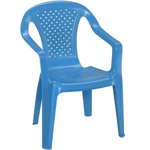 Dětská plastová židlička, modrá obraz