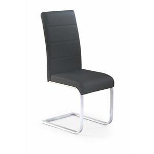 Židle K85 kov/eko kůže černá 42x56x100 obraz