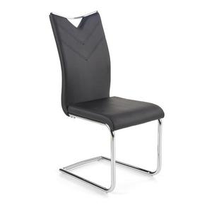 Židle K224 kov/eko kůže černá 44x59x100 obraz