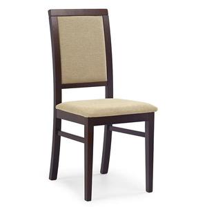 Židle Sylwek 1 dřevo/látka tmavý ořech/torent béžová obraz