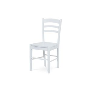 Dřevěná jídelní židle CALIDRIS, bílá obraz