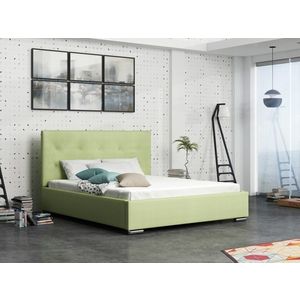 Čalouněná postel DANGELO 1 180x200 cm, zelená látka obraz