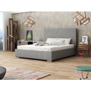 Čalouněná postel DANGELO 5 180x200 cm, šedá látka obraz
