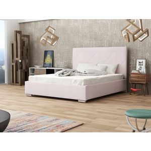 Čalouněná postel DANGELO 5 160x200 cm, růžová látka obraz