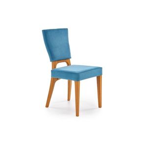 Jídelní židle TIGURUM, modrá/dub medový obraz