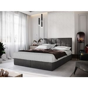 Čalouněná postel GARETTI 180x200 cm, tmavě šedá obraz