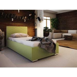 Čalouněná postel DANGELO 5 90x200 cm, zelená látka obraz