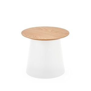Odkládací stolek ANILKA-S, přírodní/bílá obraz