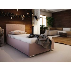 Čalouněná postel DANGELO 5 90x200 cm, růžová látka obraz