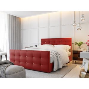Čalouněná postel HOBIT MAD 180x200 cm, červená obraz