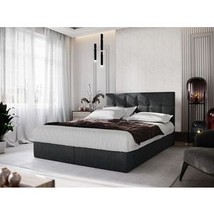 Čalouněná postel GARETTI 180x200 cm, černá obraz